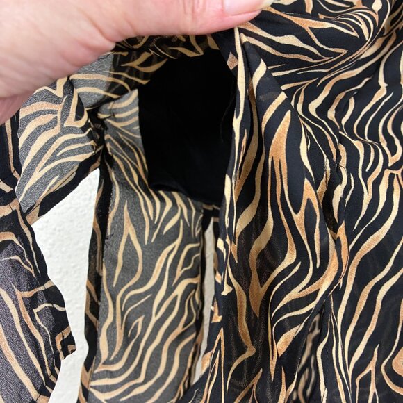 VTG J.B.S. LTD Animal Print Skirt Set Size 16P Retro - Picture 10 of 12